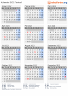 Kalender 2022 mit Ferien und Feiertagen Tschad