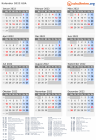 Kalender 2022 mit Ferien und Feiertagen USA