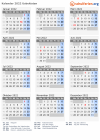 Kalender 2022 mit Ferien und Feiertagen Usbekistan