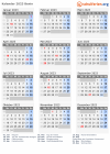 Kalender 2023 mit Ferien und Feiertagen Benin