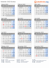 Kalender 2023 mit Ferien und Feiertagen Guinea