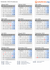 Kalender 2023 mit Ferien und Feiertagen Honduras