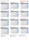 Kalender 2023 mit Ferien und Feiertagen Israel