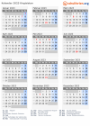 Kalender 2023 mit Ferien und Feiertagen Kirgisistan