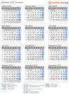Kalender 2023 mit Ferien und Feiertagen Kroatien