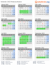 Kalender 2023 mit Ferien und Feiertagen Niederschlesien