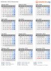 Kalender 2023 mit Ferien und Feiertagen Slowenien