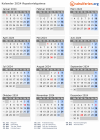 Kalender  mit Ferien und Feiertagen Äquatorialguinea
