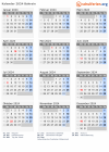 Kalender  mit Ferien und Feiertagen Bahrain