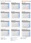 Kalender 2024 mit Ferien und Feiertagen Costa Rica