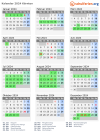 Kalender 2024 mit Ferien und Feiertagen Kärnten