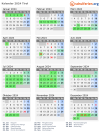 Kalender 2024 mit Ferien und Feiertagen Tirol