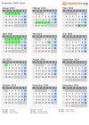 Kalender 2024 mit Ferien und Feiertagen Genf