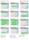 Kalender 2024 mit Ferien und Feiertagen Tessin