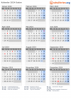 Kalender  mit Ferien und Feiertagen Sudan