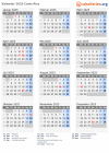 Kalender 2025 mit Ferien und Feiertagen Costa Rica