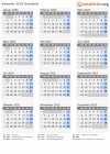 Kalender 2025 mit Ferien und Feiertagen Dschibuti