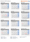 Kalender 2025 mit Ferien und Feiertagen Honduras