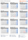 Kalender 2025 mit Ferien und Feiertagen Indonesien