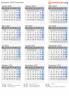 Kalender 2025 mit Ferien und Feiertagen Komoren