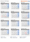 Kalender 2025 mit Ferien und Feiertagen Niger