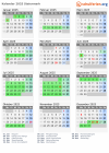 Kalender 2025 mit Ferien und Feiertagen Steiermark