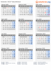 Kalender 2025 mit Ferien und Feiertagen Tadschikistan