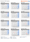 Kalender 2026 mit Ferien und Feiertagen Angola