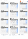 Kalender 2026 mit Ferien und Feiertagen Bahamas