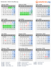 Kalender 2026 mit Ferien und Feiertagen Straßburg