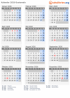 Kalender 2026 mit Ferien und Feiertagen Guatemala