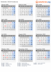 Kalender 2026 mit Ferien und Feiertagen Honduras