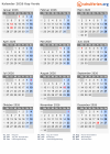 Kalender 2026 mit Ferien und Feiertagen Kap Verde