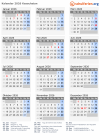 Kalender 2026 mit Ferien und Feiertagen Kasachstan