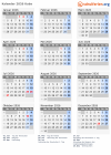 Kalender 2026 mit Ferien und Feiertagen Kuba
