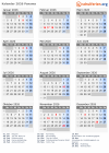 Kalender 2026 mit Ferien und Feiertagen Panama