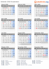 Kalender 2026 mit Ferien und Feiertagen Graubünden