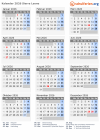 Kalender 2026 mit Ferien und Feiertagen Sierra Leone