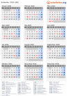 Kalender 2026 mit Ferien und Feiertagen USA