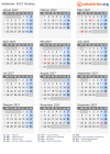 Kalender 2027 mit Ferien und Feiertagen Guinea