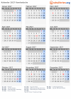 Kalender 2027 mit Ferien und Feiertagen Kambodscha