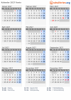 Kalender 2027 mit Ferien und Feiertagen Kenia