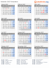 Kalender 2027 mit Ferien und Feiertagen Kolumbien