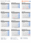 Kalender 2027 mit Ferien und Feiertagen Lesotho