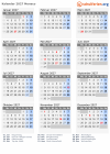 Kalender 2027 mit Ferien und Feiertagen Monaco