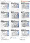Kalender 2027 mit Ferien und Feiertagen Mosambik