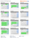Kalender 2027 mit Ferien und Feiertagen Basel-Land