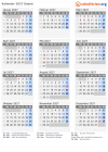 Kalender 2027 mit Ferien und Feiertagen Sudan