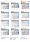 Kalender 2027 mit Ferien und Feiertagen Tansania
