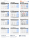 Kalender 2027 mit Ferien und Feiertagen Uganda